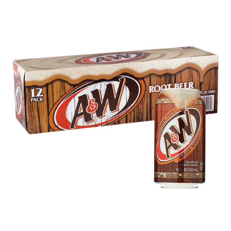 A & W Rootbeer 355ml x 12