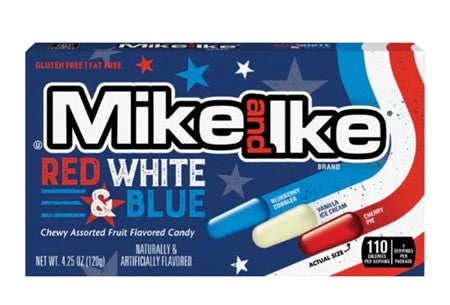 MIKE AND IKE RED WHITE & BLUE