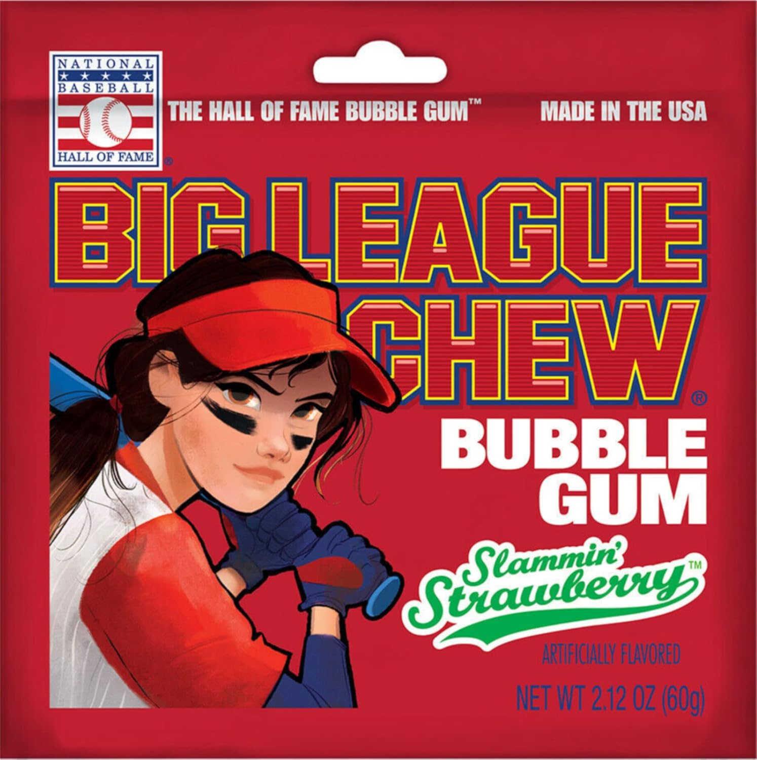 Big League Chew Girl Strawberry 60g